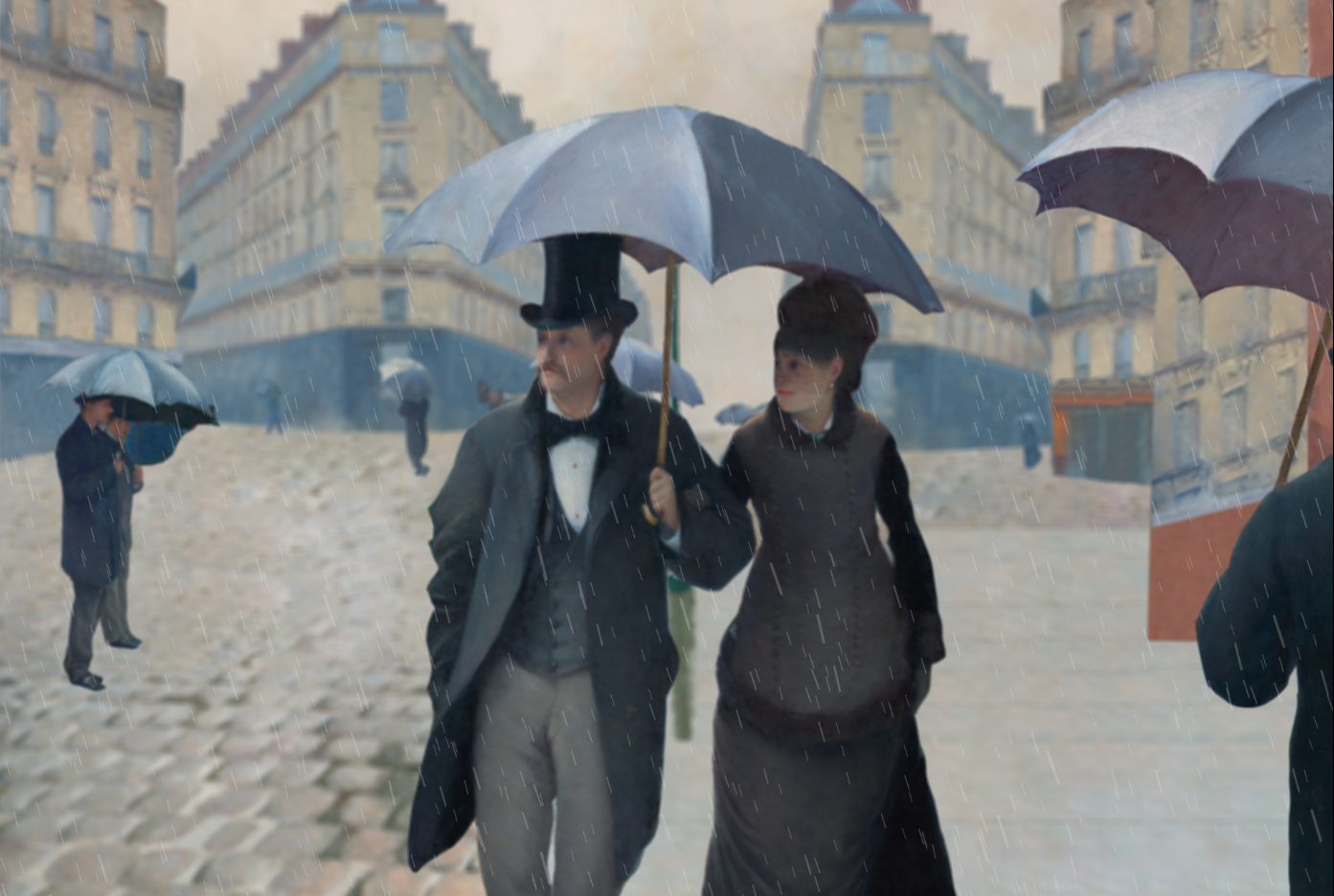 Elegance in Rain: A Poetic 2D Animation of Parisian Street